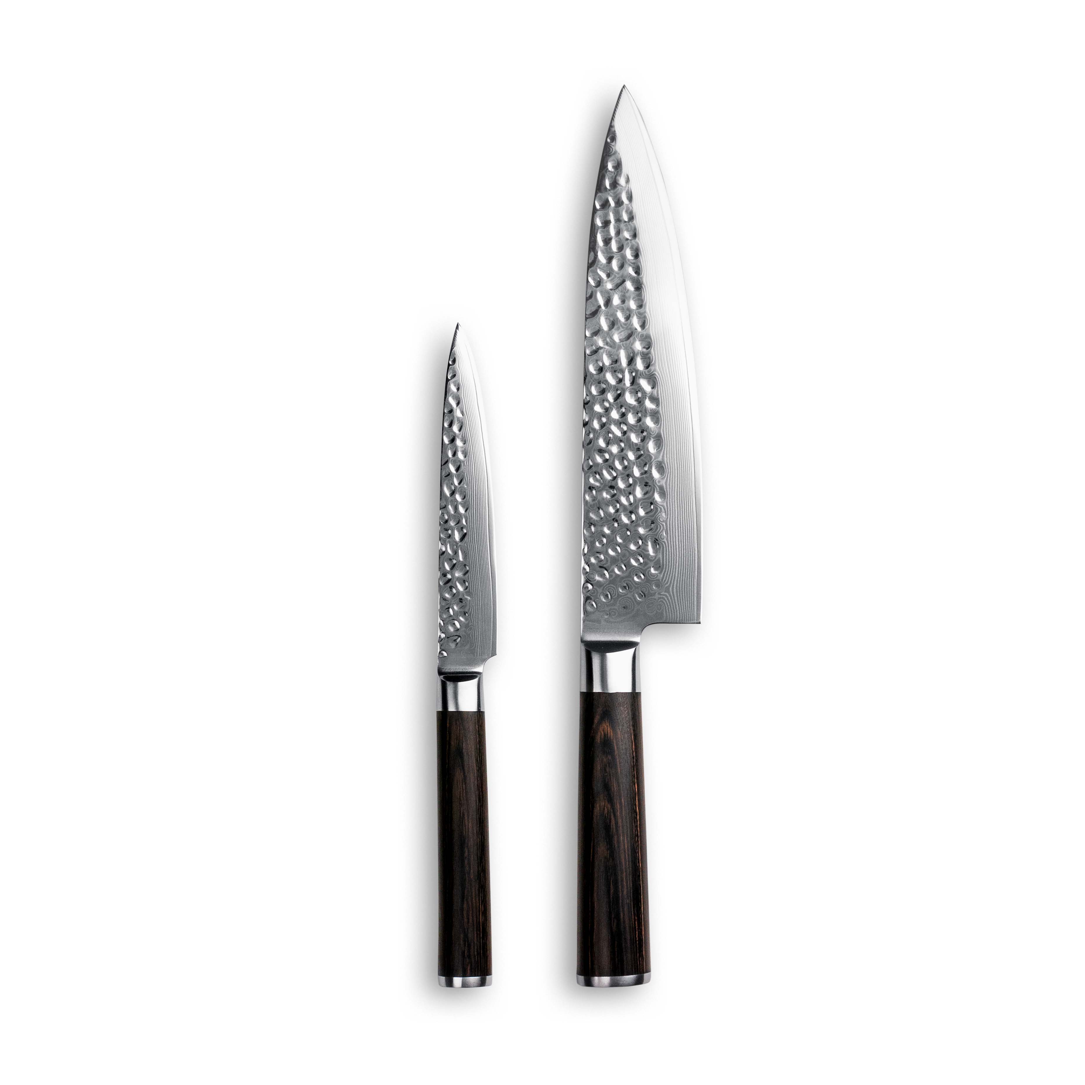 Knivsæt med to knive i 67 lags stål